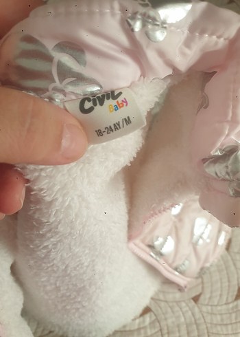 Kız Çocuk Pembe Nakışlı Fermuarlı Yelek - Görsel 4