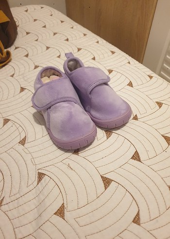 Kız Çocuk Mor Sıcak Ev Ayakkabisi panduf - Görsel 3