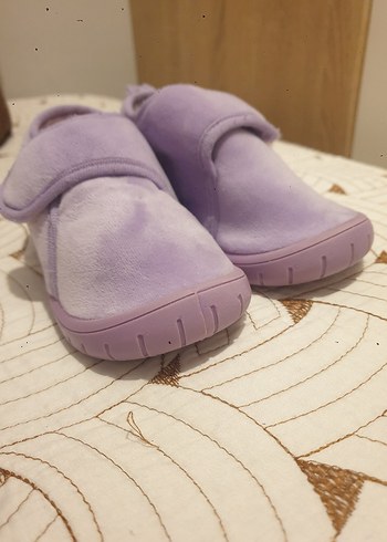 Kız Çocuk Mor Sıcak Ev Ayakkabisi panduf - Görsel 2