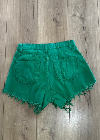 Happiness Yeşil Kadın Denim Mini Şort