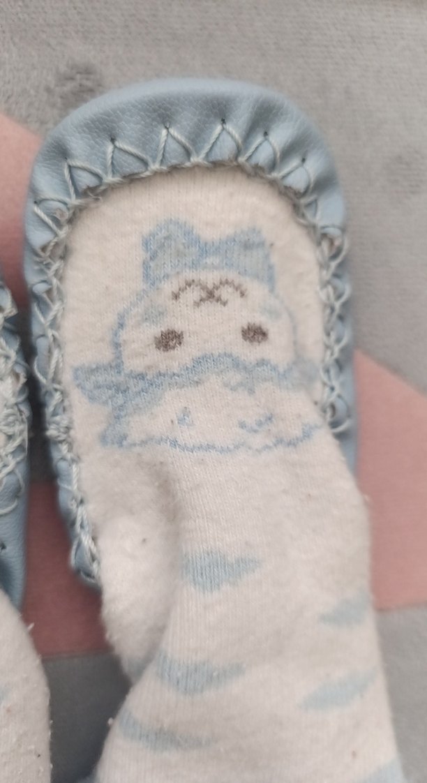 Çocuk Bohem Gri Triko Sıcacık Ev Terliği - Görsel 3