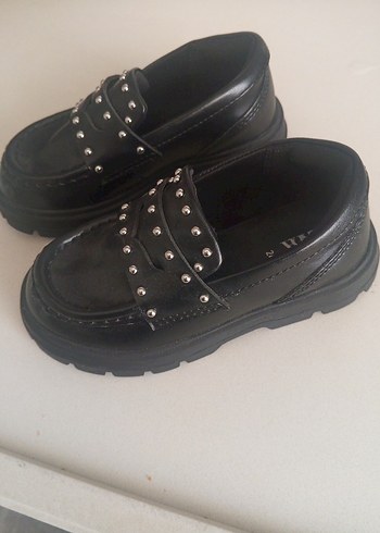 Siyah Tokalı Rock Punk Erkek Çocuk Loafer - Görsel 2