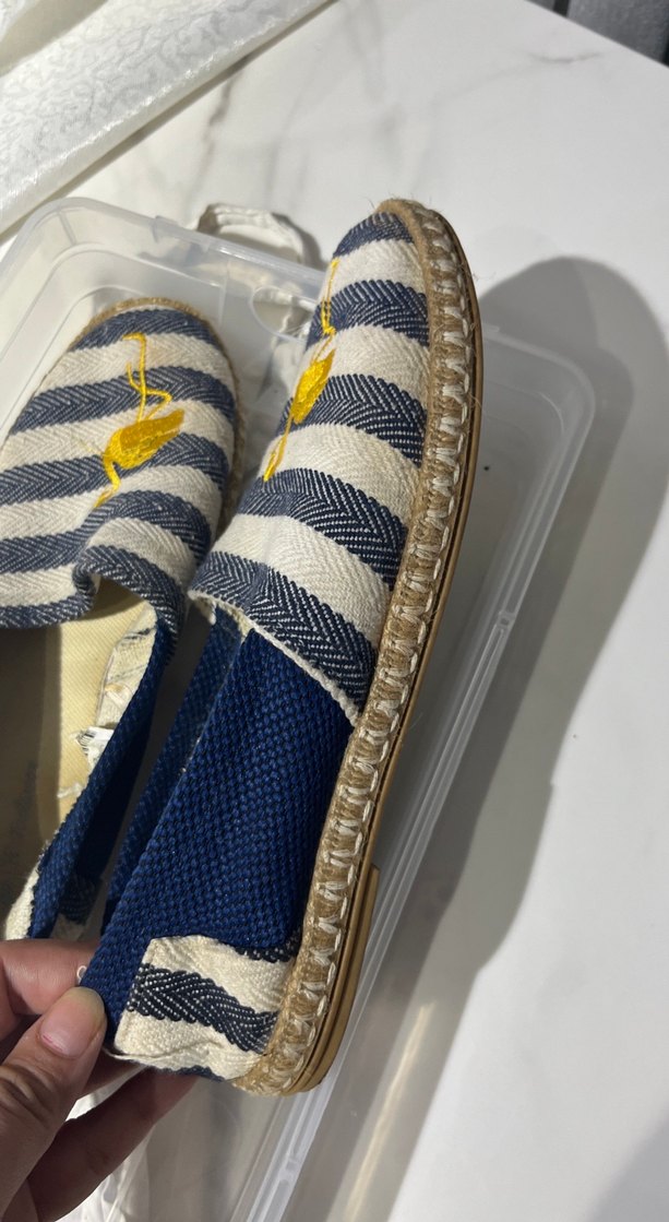 Mavi Nakışlı Kadın Dolgu Topuk Espadril - Görsel 2