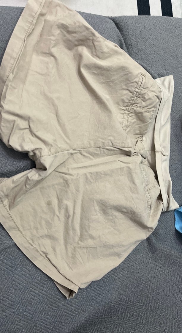 Bej Midi Hamile Keten Şort - Görsel 3