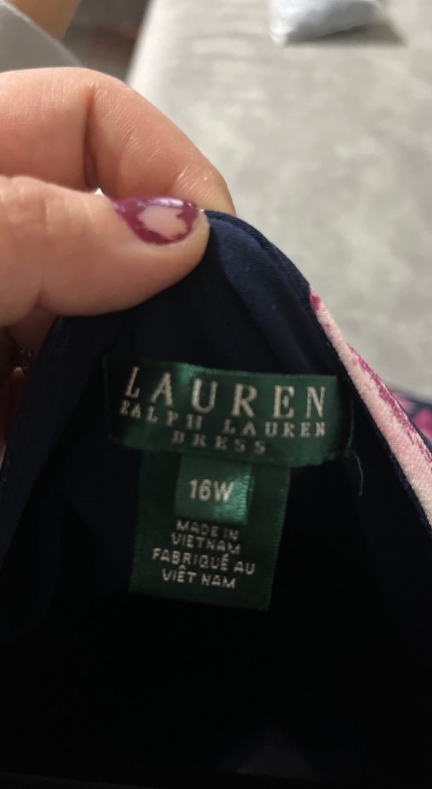 Uzun Kollu Mor Desenli Kadın Elbise - Görsel 3