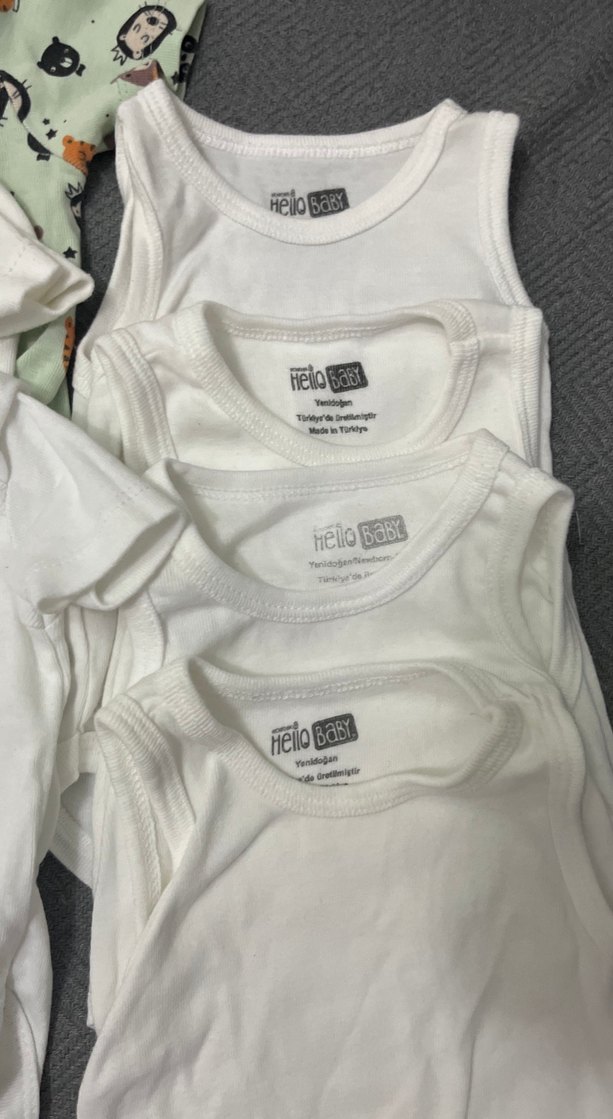 Bebek Erkek Kısa Kollu Pamuklu Body sıfır kollu yenıdogan zıbın - Görsel 2