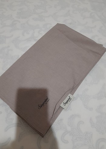 Beden Bej Keten Kadın Bohem Minimalist Fermuarlı Şal
