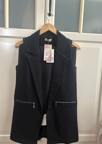 Düğmeli Siyah Midi Elbise Beyaz Yaka - Görsel 3