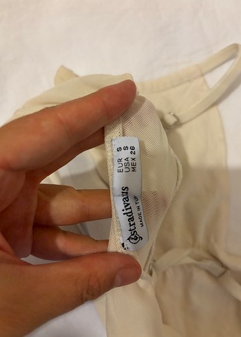s Beden beyaz Renk Bej Minimalist Midi Stradivarius Bralet