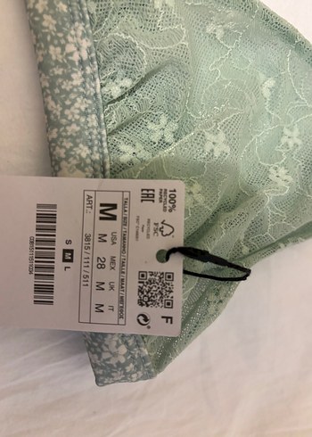 m Beden Nakışlı Yeşil Bohem Stradivarius Bralet
