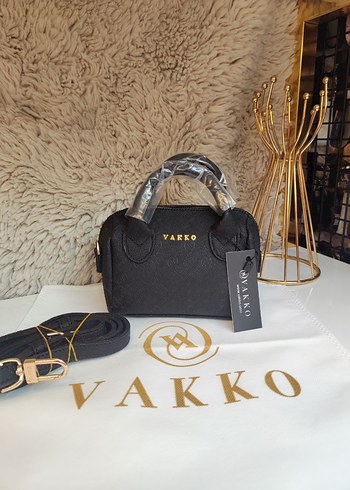 Vakko Siyah Mini Speedy Çanta