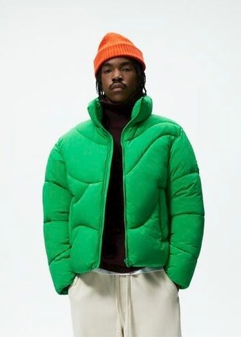 Zara - Yeşil Şişme Mont / Puffer Coat