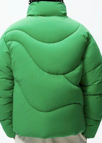 xl Beden yeşil Renk Zara - Yeşil Şişme Mont / Puffer Coat