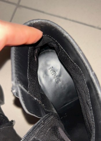 Mango Siyah Süet Topuklu Kadın Bot - Görsel 5