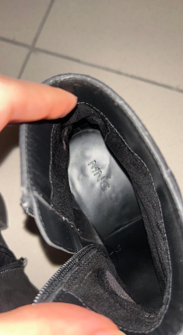 Mango Siyah Süet Topuklu Kadın Bot - Görsel 5