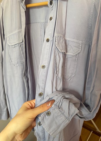 Açık Lila Gömlek - Görsel 4