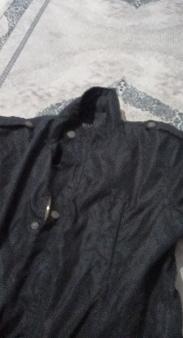 Düğmeli Siyah Erkek Sokak Stili Ceket - Görsel 2