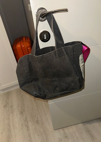 Diğer Kemer Detaylı penbe koyu Gri Kadın Omuz Çantası