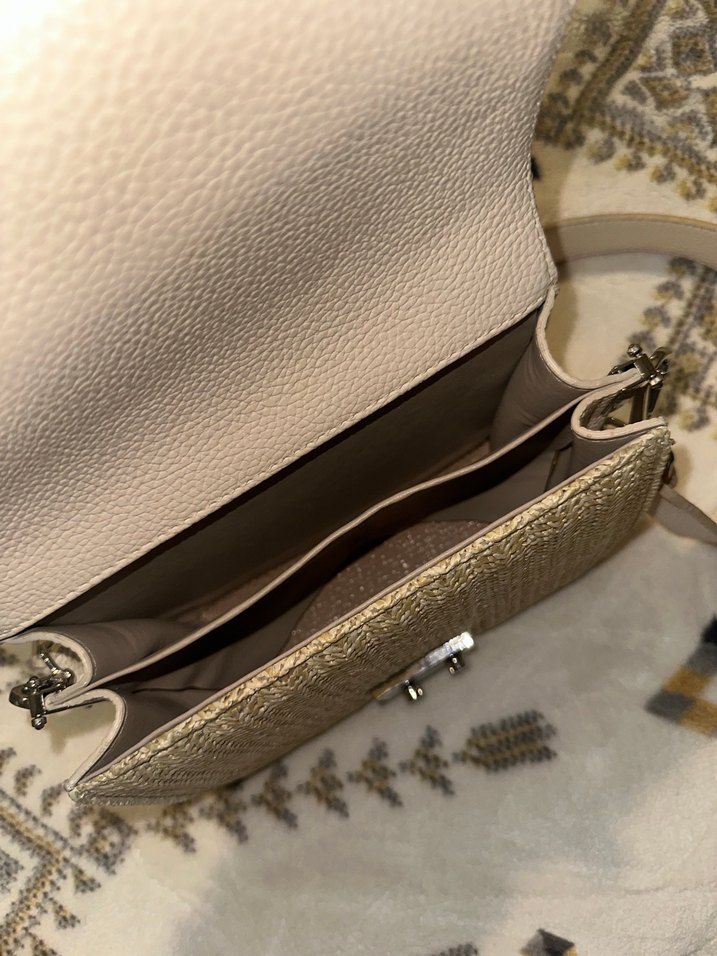 Bej Örgü Bohem Kadın Çanta - Görsel 4