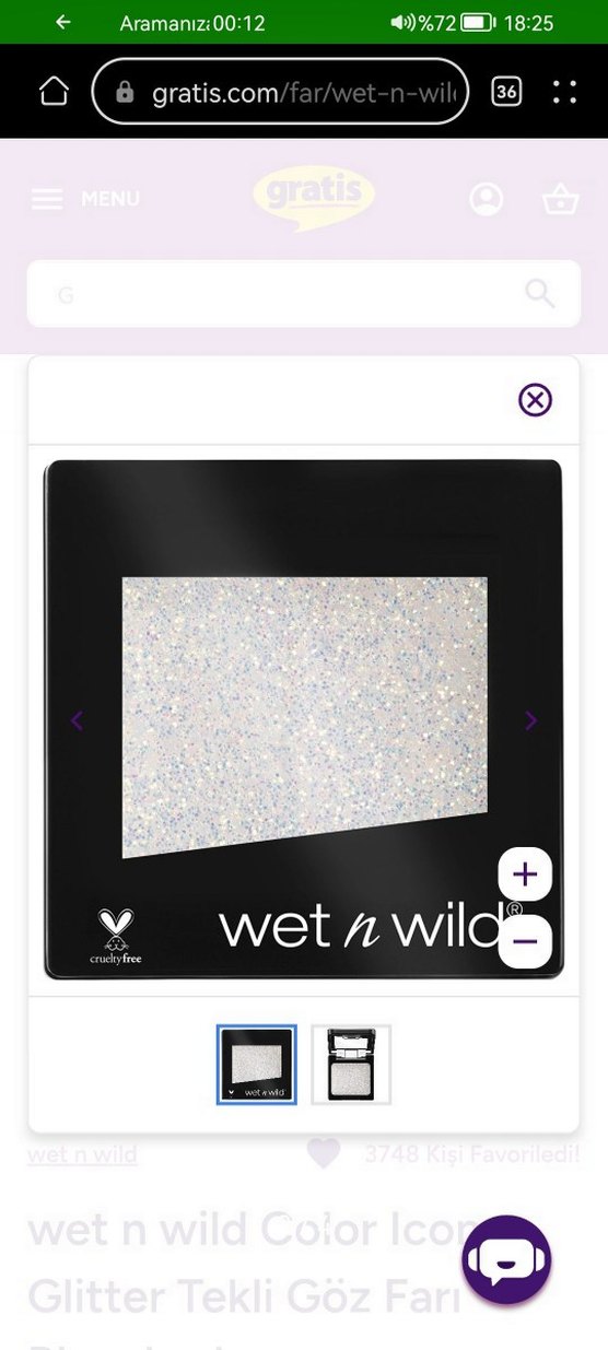 Simli gümüş Göz Farıglitter - Görsel 2