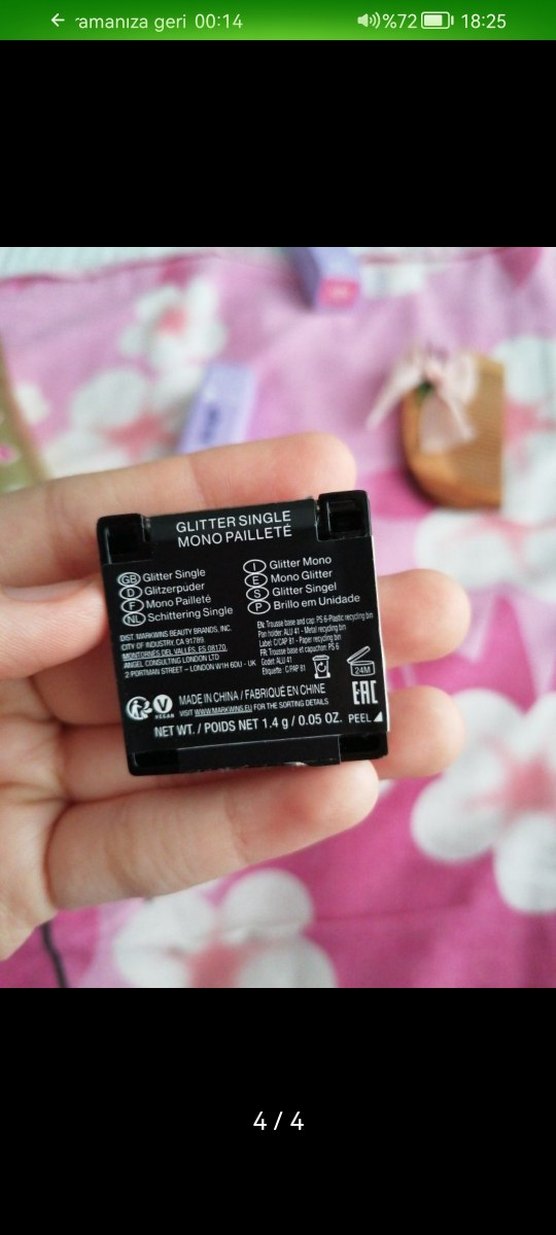 Simli gümüş Göz Farıglitter - Görsel 4