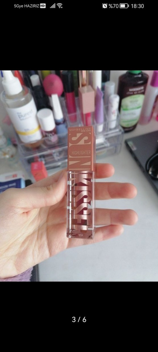 Orijinal Maybelline NewYork highlighter 20 Kiss of Shimmer. - Görsel 3