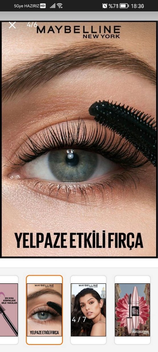 Maybelline Lash Sensational Siyah Maskara - Görsel 4