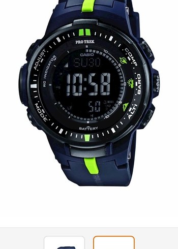 Casio ProTrek Mavi Erkek Dijital Saat - Görsel 2