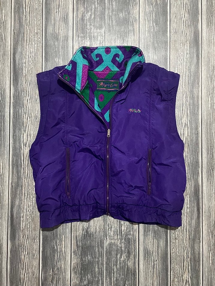 Vintage Fıla Magic Line Dağcı yelek - Görsel 2