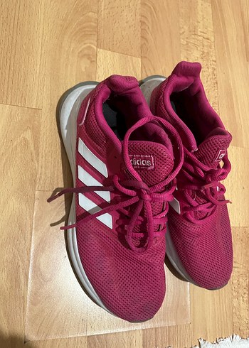 Adidas Orijinal Canli Fusya Adidas Kosu Ayakkabisi