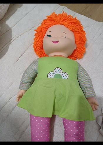 Beden Renkli Saçlı Çok Renkli Bebek Oyuncak