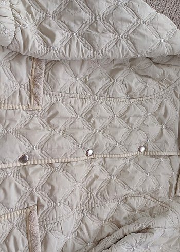 Diğer Düğmeli krem Kadın Ceket mont