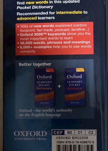 Oxford Learner's Pocket Sözlük - Görsel 4