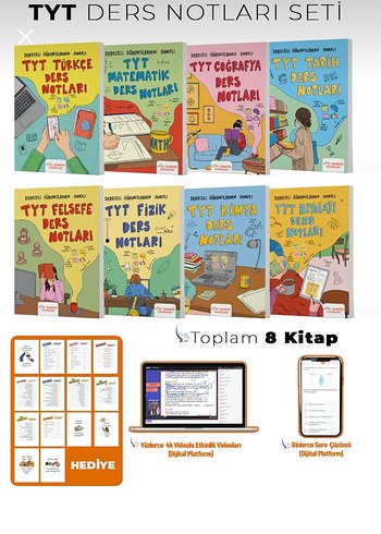 TYT Konu Anlatımlı Ders Notları Kitap Seti - Görsel 2