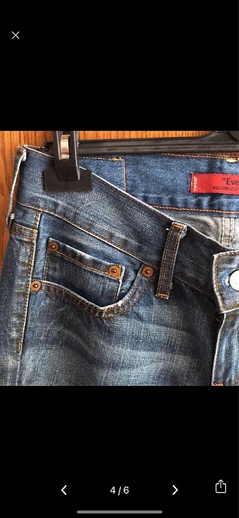 28 Beden mavi Renk Levis eve model jean