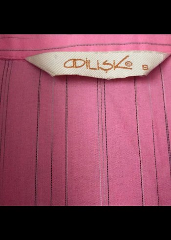 s Beden pembe Renk Pembe Uzun Kollu Düğmeli Gömlek