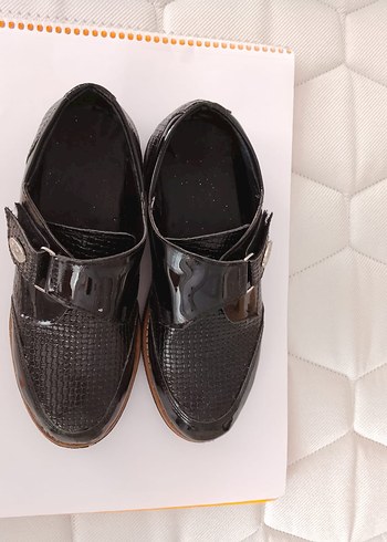 Siyah Erkek Klasik Yılan Desenli Tokalı Ayakkabı - Görsel 2