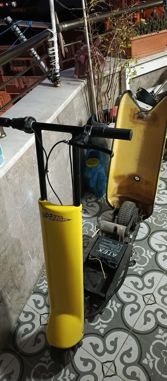 Sarı Çocuk Scooter'ı - Görsel 4