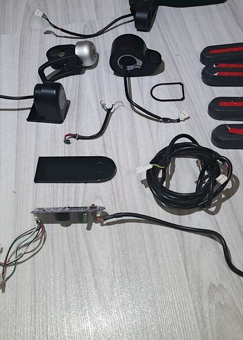 elektrikli scooter gösterge ekranı kaskolu bütün parçaları - Görsel 2