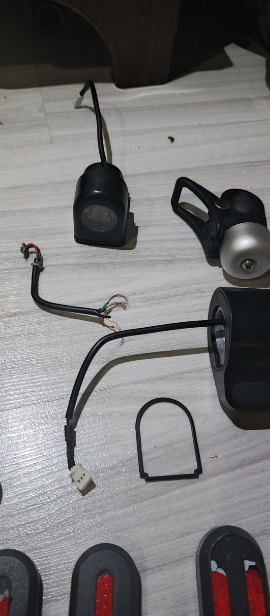 elektrikli scooter gösterge ekranı kaskolu bütün parçaları - Görsel 5