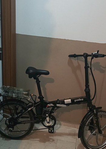 Siyah Yadea Katlanır Bisiklet elektrikli - Görsel 8