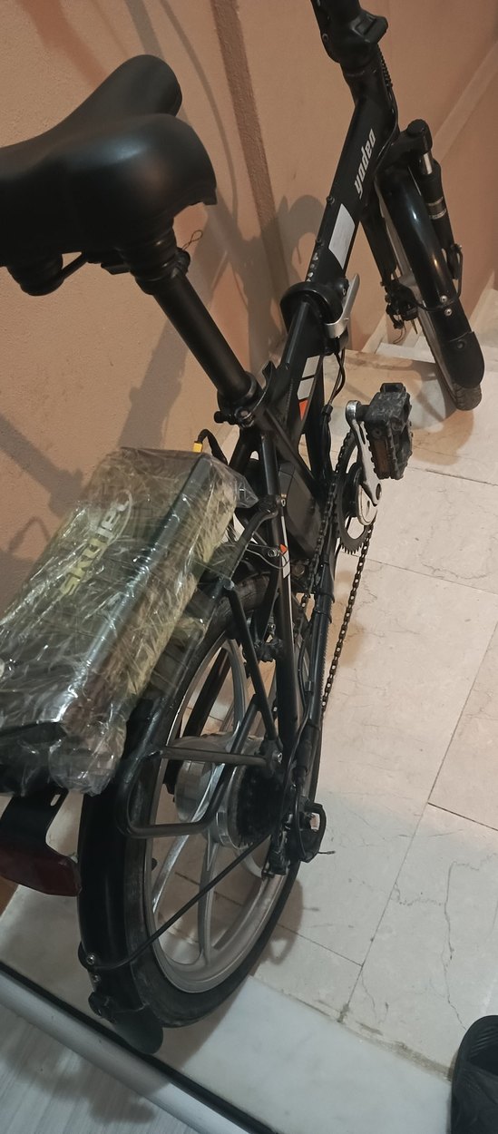Siyah Yadea Katlanır Bisiklet elektrikli - Görsel 3
