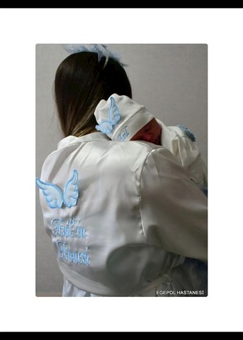 İsimli sabahlık (bebek çekimi) - Görsel 3