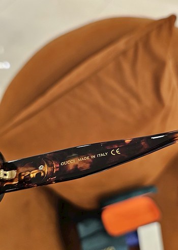 Gucci Kadın Kahverengi Parlak Gözlük - Görsel 5