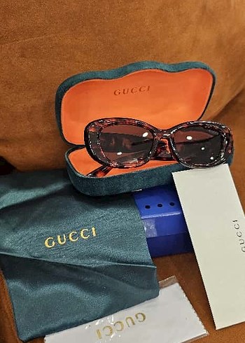 Gucci Kadın Kahverengi Parlak Gözlük - Görsel 2