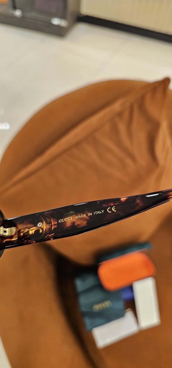 Gucci Kadın Kahverengi Parlak Gözlük - Görsel 5