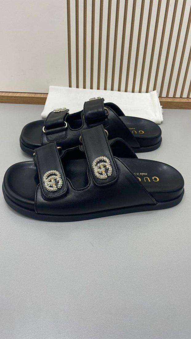 Beyaz Tokalı Platform Topuklu Kadın Terlik - Görsel 4