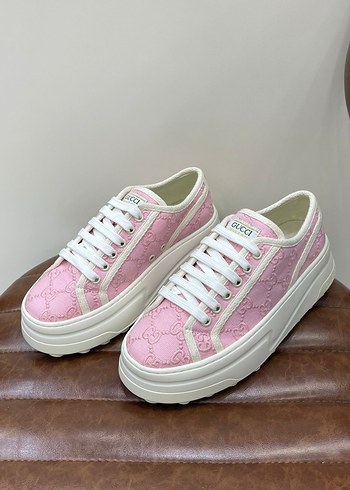 Kadın Beyaz Bağcıklı Platform Spor Ayakkabı numara mevcut - Görsel 2