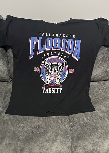 Kız Siyah Baskılı Kısa Kollu Tişört - Görsel 2