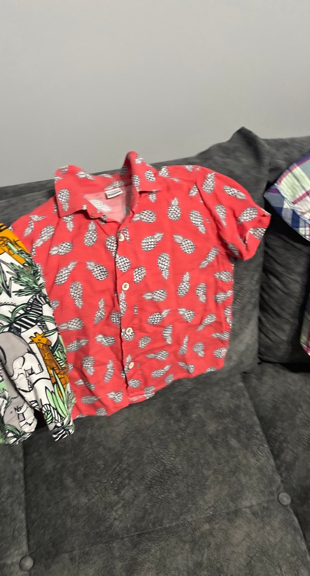 Erkek Çocuk Renkli Desenli Kısa Kollu Gömlek - Görsel 4